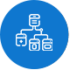 wireframe blue icon